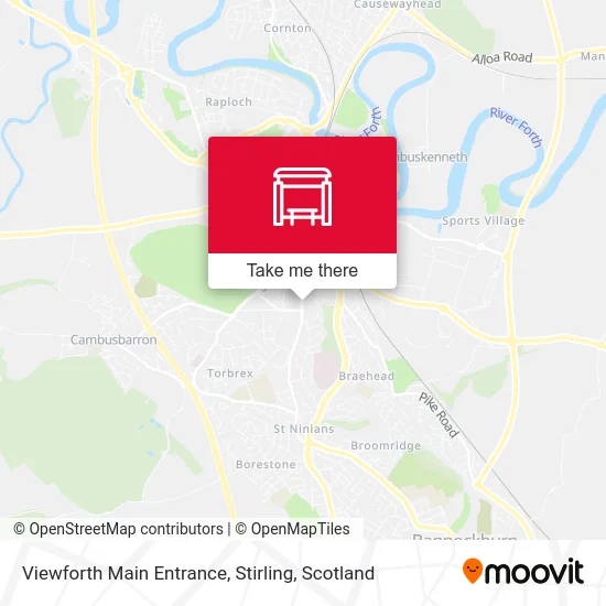 Viewforth Main Entrance, Stirling map