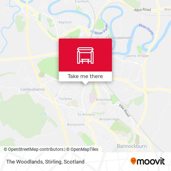The Woodlands, Stirling map