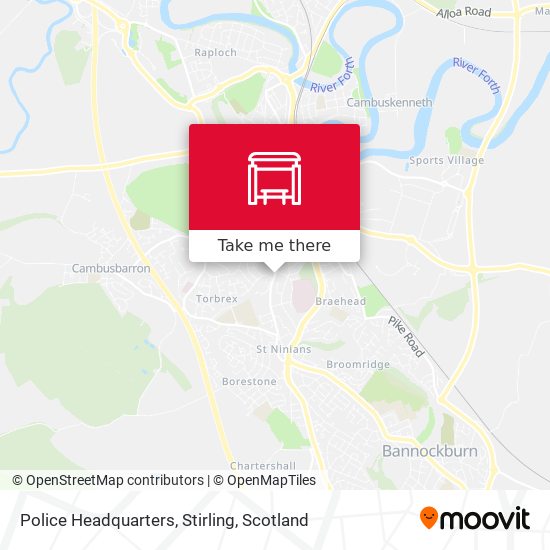 Police Headquarters, Stirling map