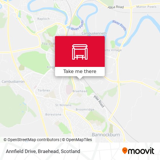 Annfield Drive, Braehead map