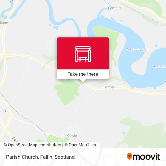 Parish Church, Fallin map