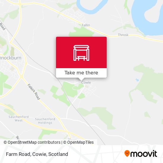 Farm Road, Cowie map