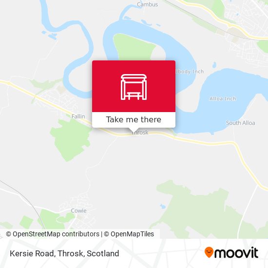 Kersie Road, Throsk map