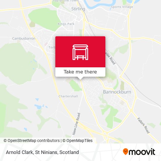 Arnold Clark, St Ninians map