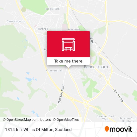 1314 Inn, Whins Of Milton map