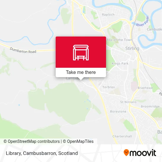 Library, Cambusbarron map