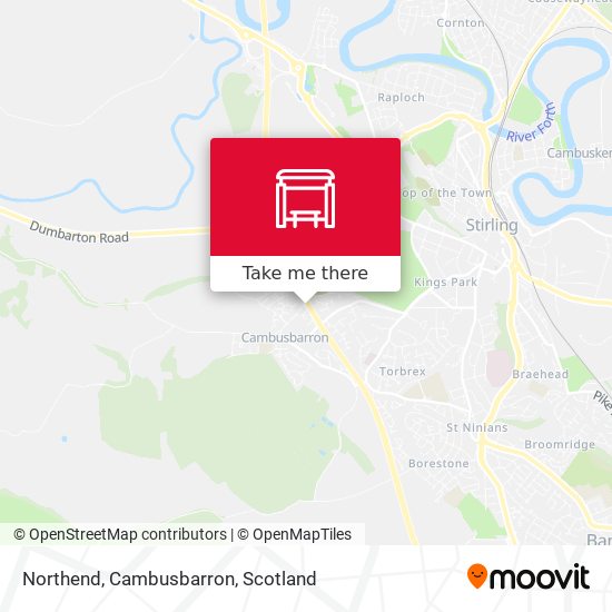Northend, Cambusbarron map