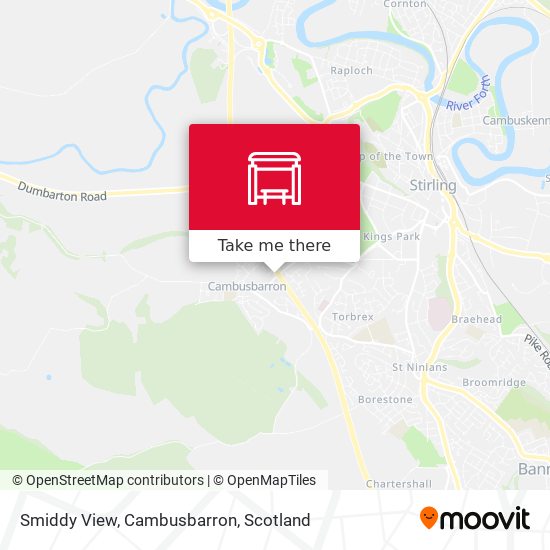Smiddy View, Cambusbarron map