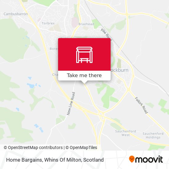 Home Bargains, Whins Of Milton map