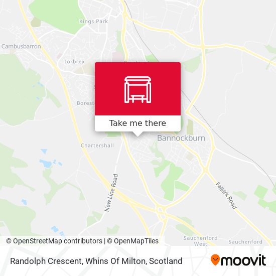 Randolph Crescent, Whins Of Milton map