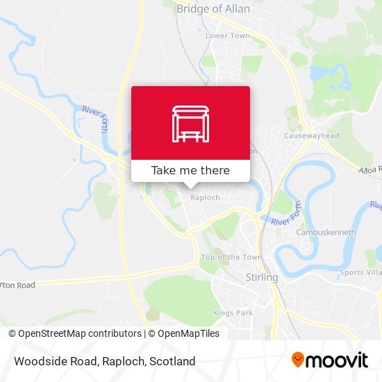 Woodside Road, Raploch map