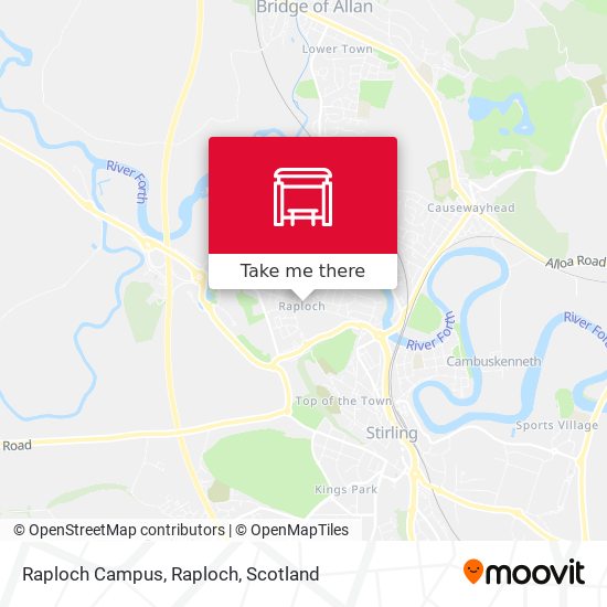 Raploch Campus, Raploch map
