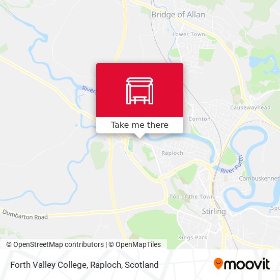 Forth Valley College, Raploch map