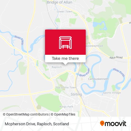 Mcpherson Drive, Raploch map