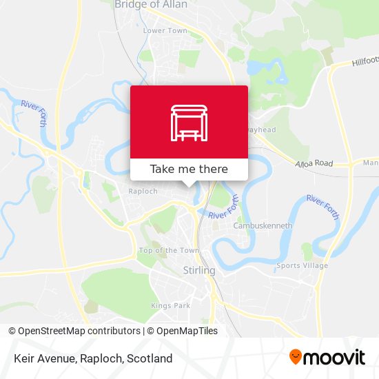 Keir Avenue, Raploch map