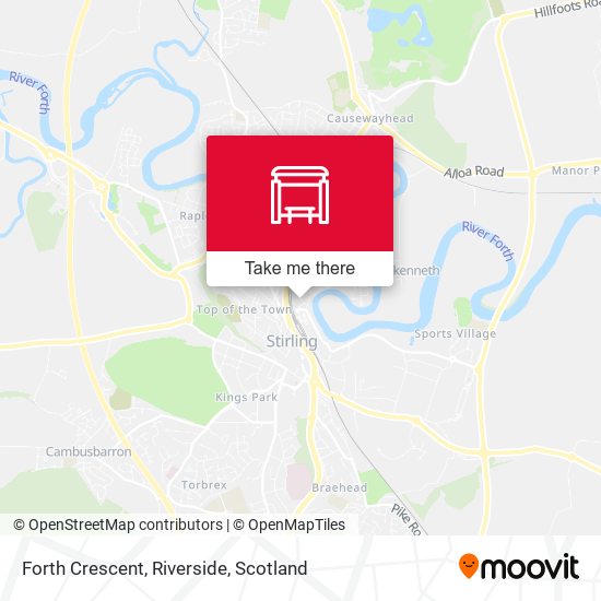 Forth Crescent, Riverside map