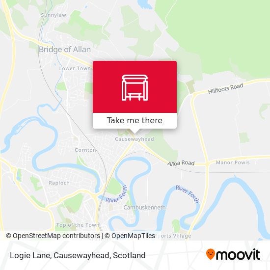 Logie Lane, Causewayhead map