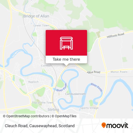 Cleuch Road, Causewayhead map