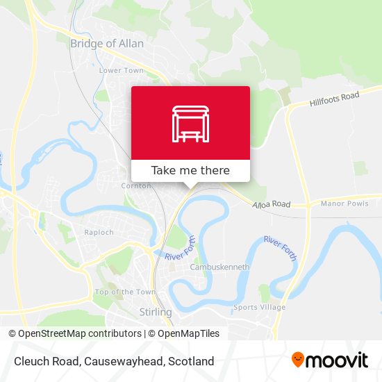 Cleuch Road, Causewayhead map