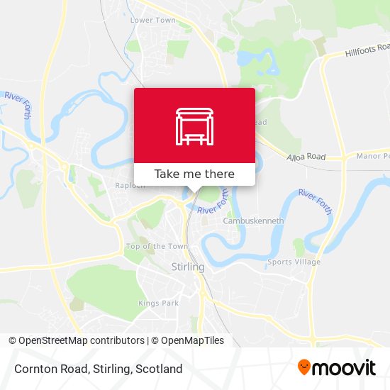 Cornton Road, Stirling map