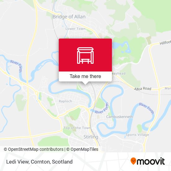 Ledi View, Cornton map