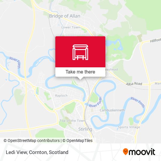 Ledi View, Cornton map