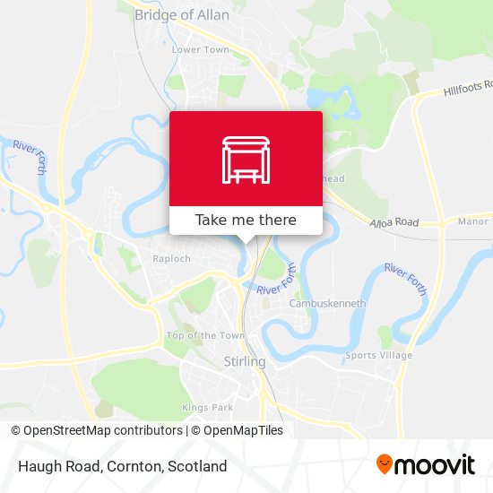Haugh Road, Cornton map