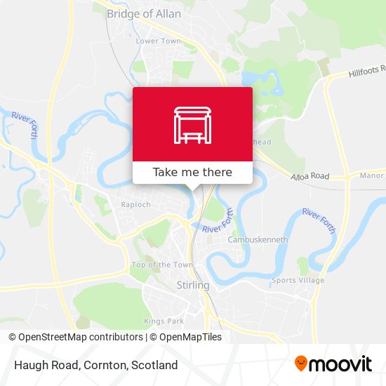 Haugh Road, Cornton map