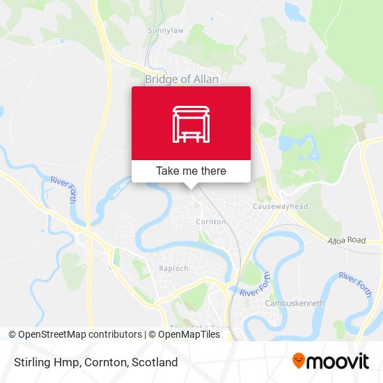 Stirling Hmp, Cornton map