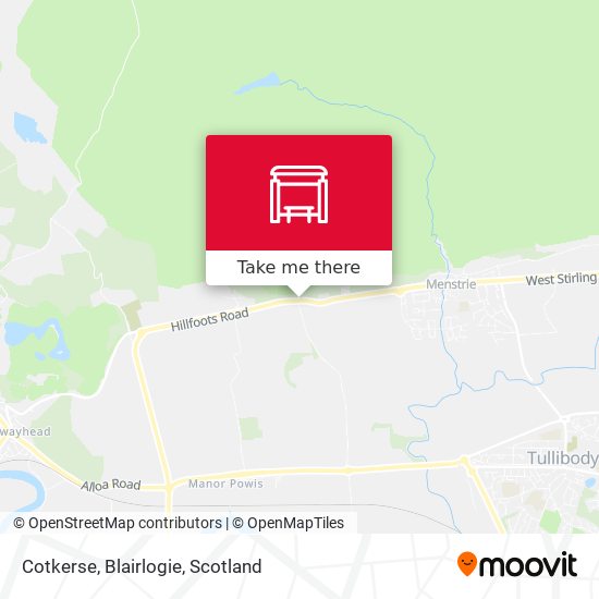 Cotkerse, Blairlogie map