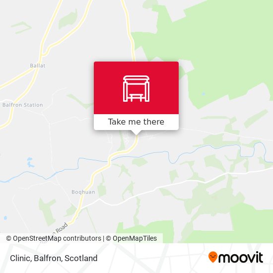 Clinic, Balfron map