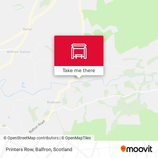 Printers Row, Balfron map
