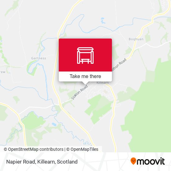 Napier Road, Killearn map
