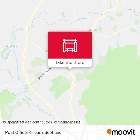 Post Office, Killearn map