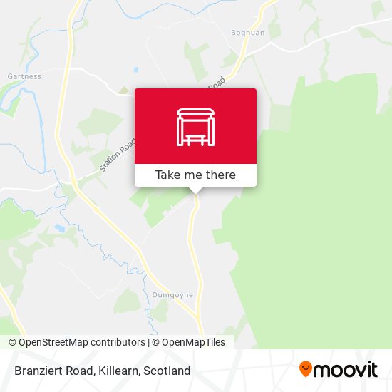 Branziert Road, Killearn map