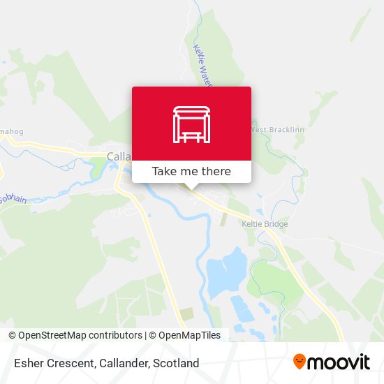 Esher Crescent, Callander map