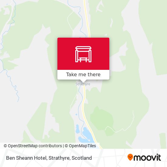 Ben Sheann Hotel, Strathyre map