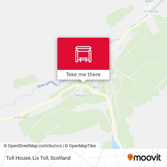Toll House, Lix Toll map
