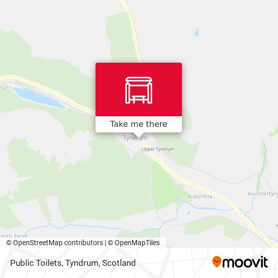 Public Toilets, Tyndrum map