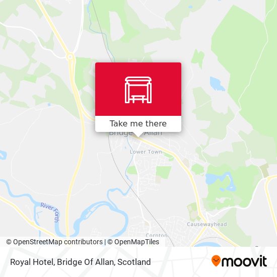 Royal Hotel, Bridge Of Allan map