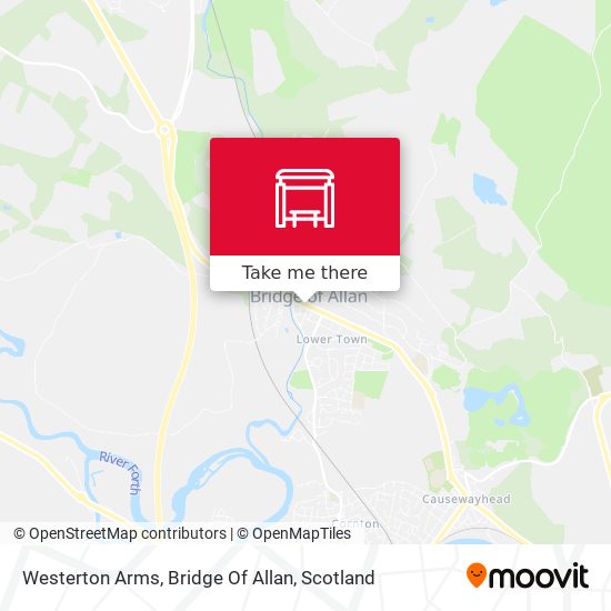 Westerton Arms, Bridge Of Allan map