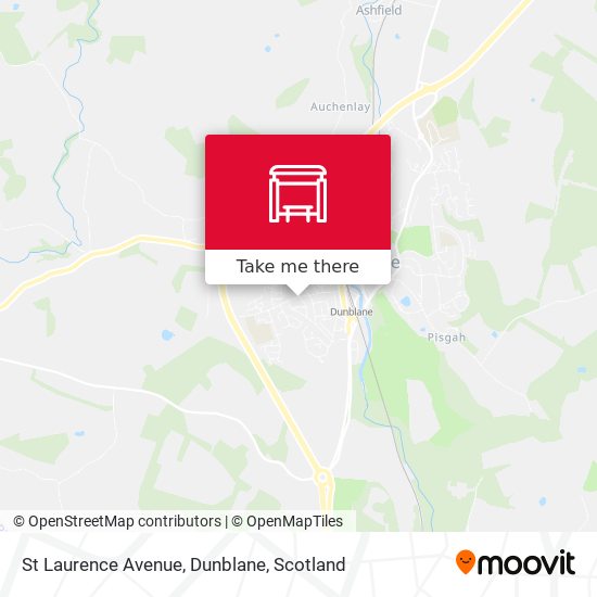 St Laurence Avenue, Dunblane map