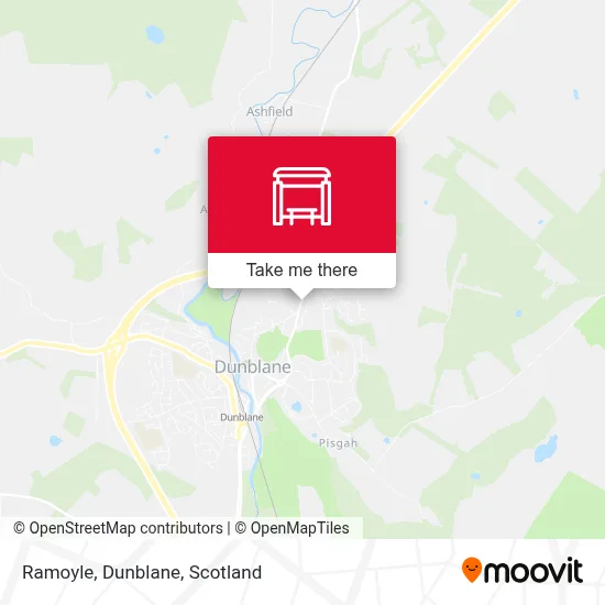 Ramoyle, Dunblane map