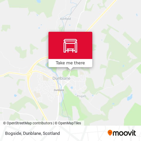 Bogside, Dunblane map