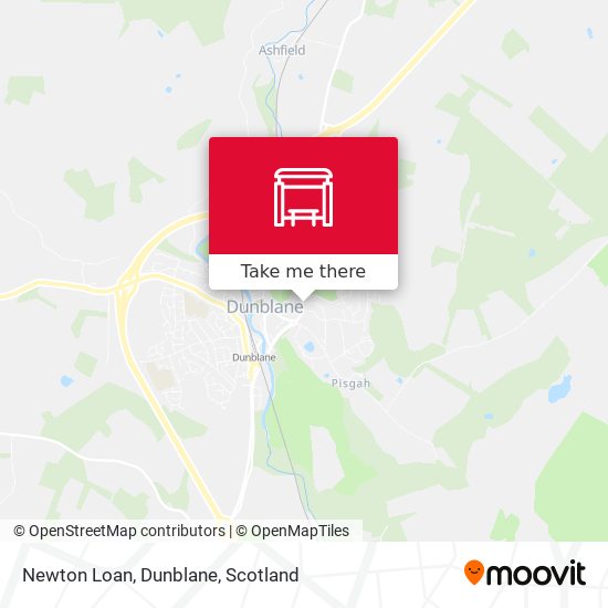 Newton Loan, Dunblane map