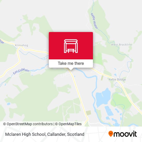 Mclaren High School, Callander map