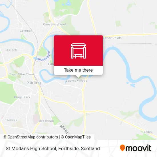 St Modans High School, Forthside map