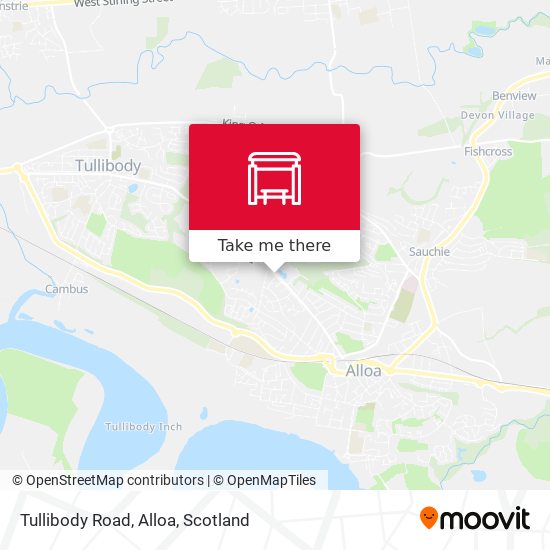 Tullibody Road, Alloa map