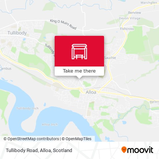 Tullibody Road, Alloa map