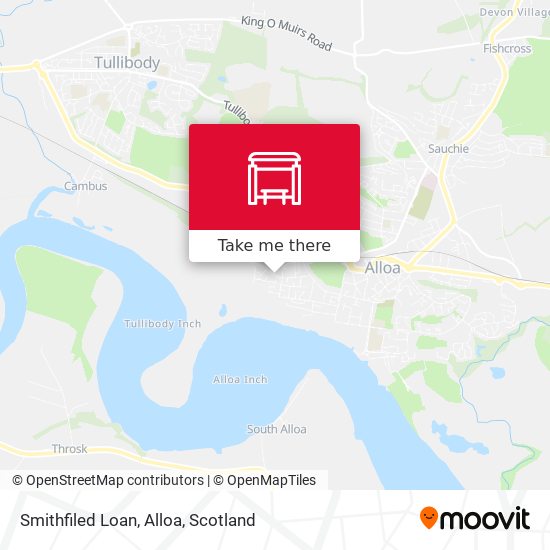 Smithfiled Loan, Alloa map